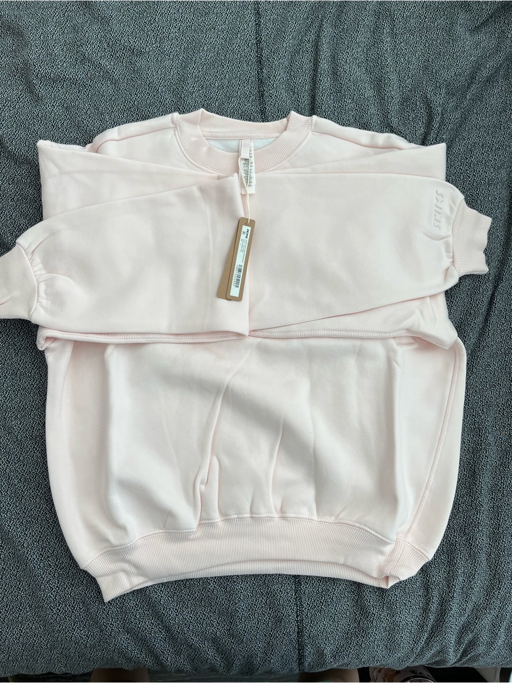 SKIMS Crewneck Sweatshirt - Pale Pink